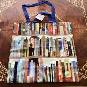 Bundle of 2 Shopper Bags - Blue Q AND Anne Taintor 15-3/4" W x 15-1/2"H